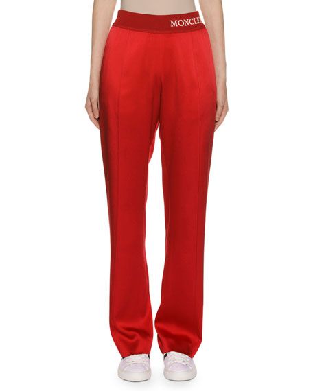 Moncler Logo-Waistband Track Pants | Neiman Marcus