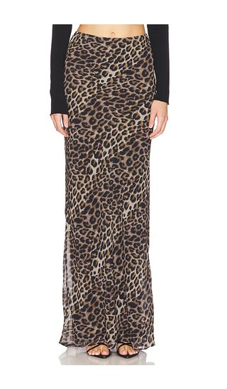 Atwood Maxi Skirt in Liquid Leopard | Revolve Clothing (Global)
