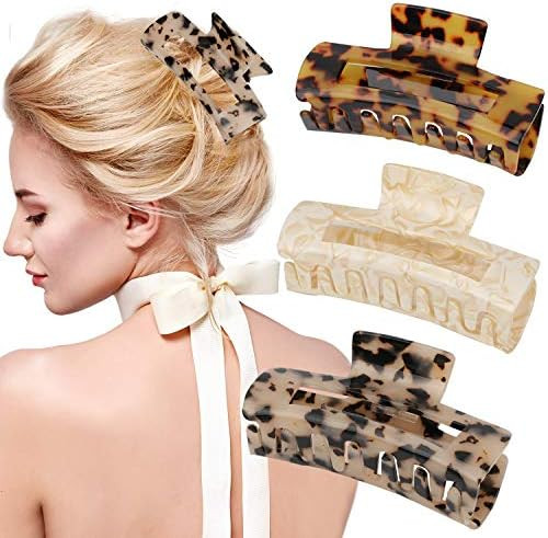 Claw Hair Clips - Set of 3 | Amazon (US)