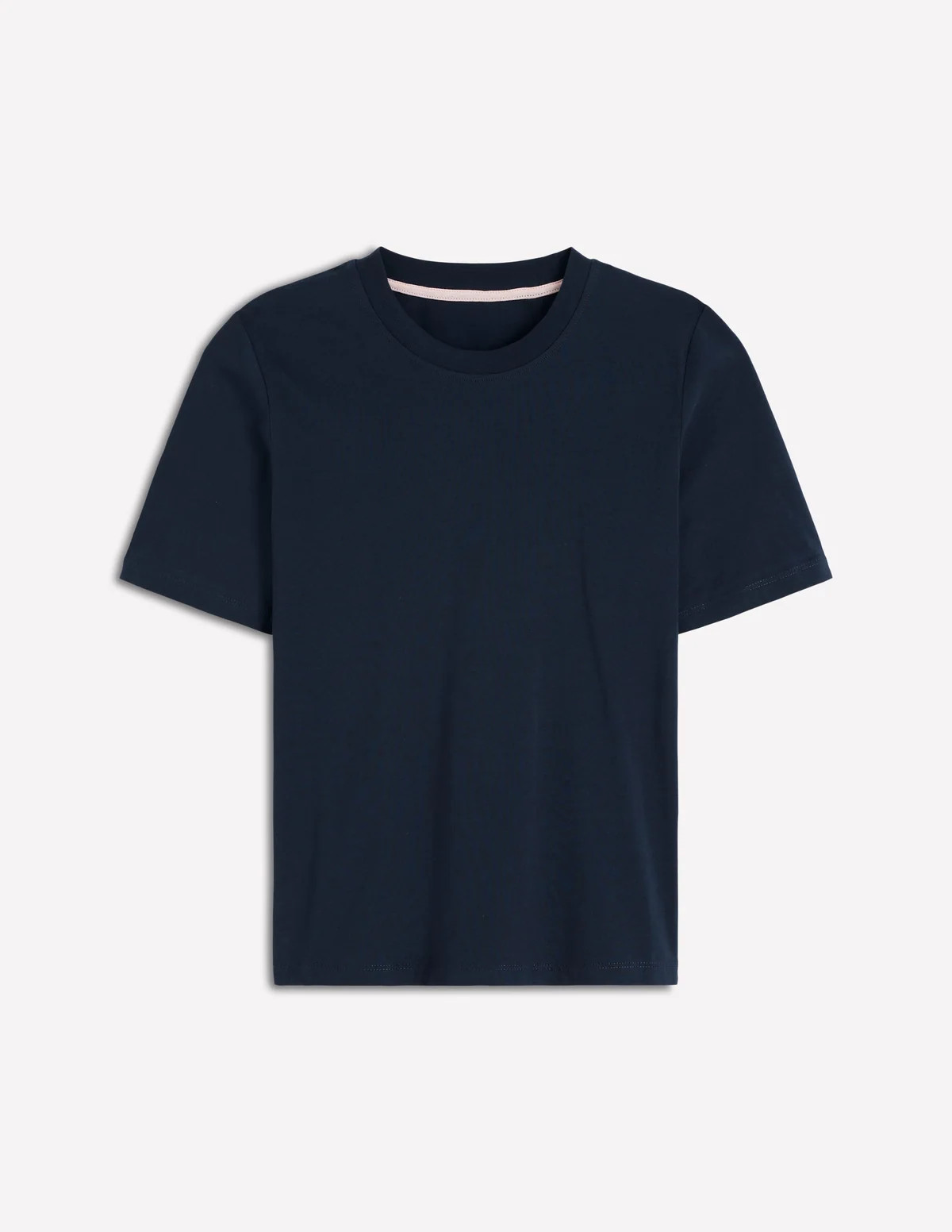 Cotton Crew Neck T-shirt-Navy | Boden UK