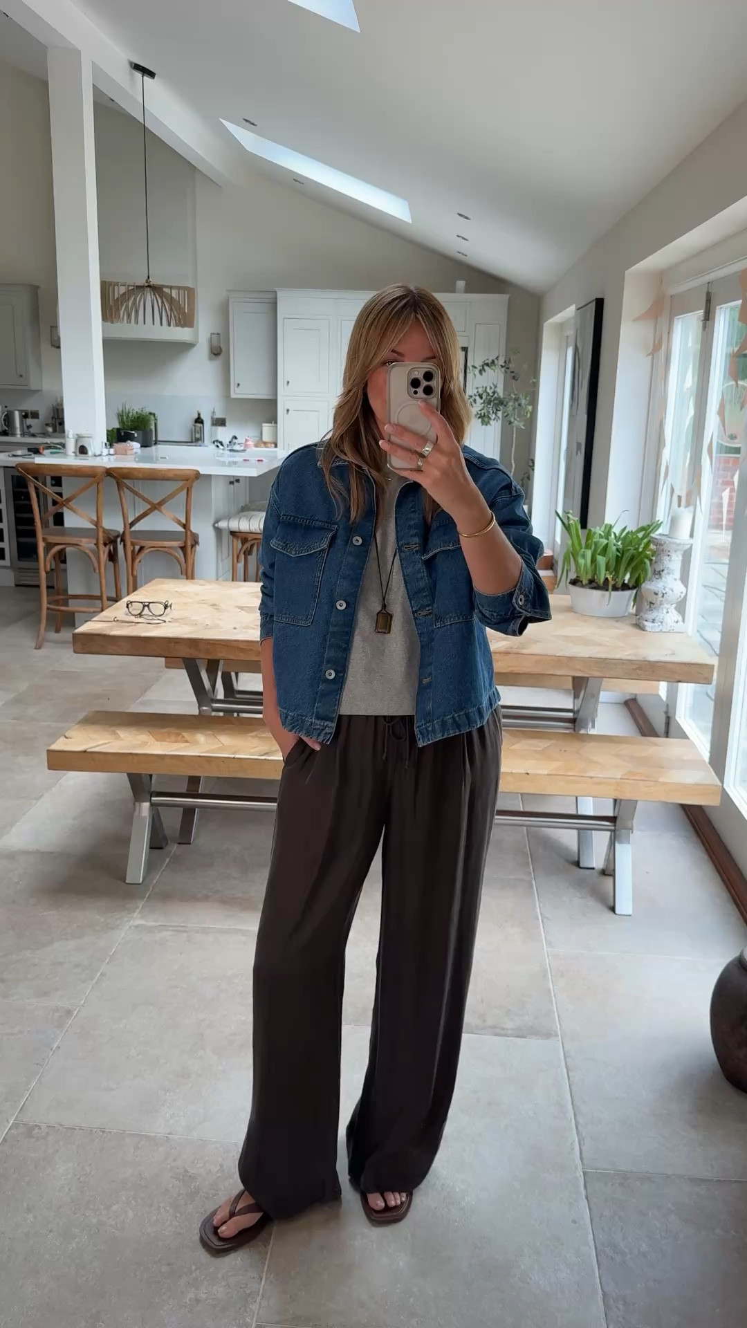 Sizing 
T shirt large 
Jacket medium 
Trousers - XL - quite loose fitting on me - L fit too but I like them more roomy over my bum . 


#LTKtravel #LTKsummer #LTKspring