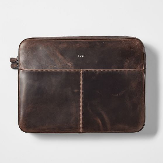 Graham Leather Laptop Zipper Case | Mark and Graham