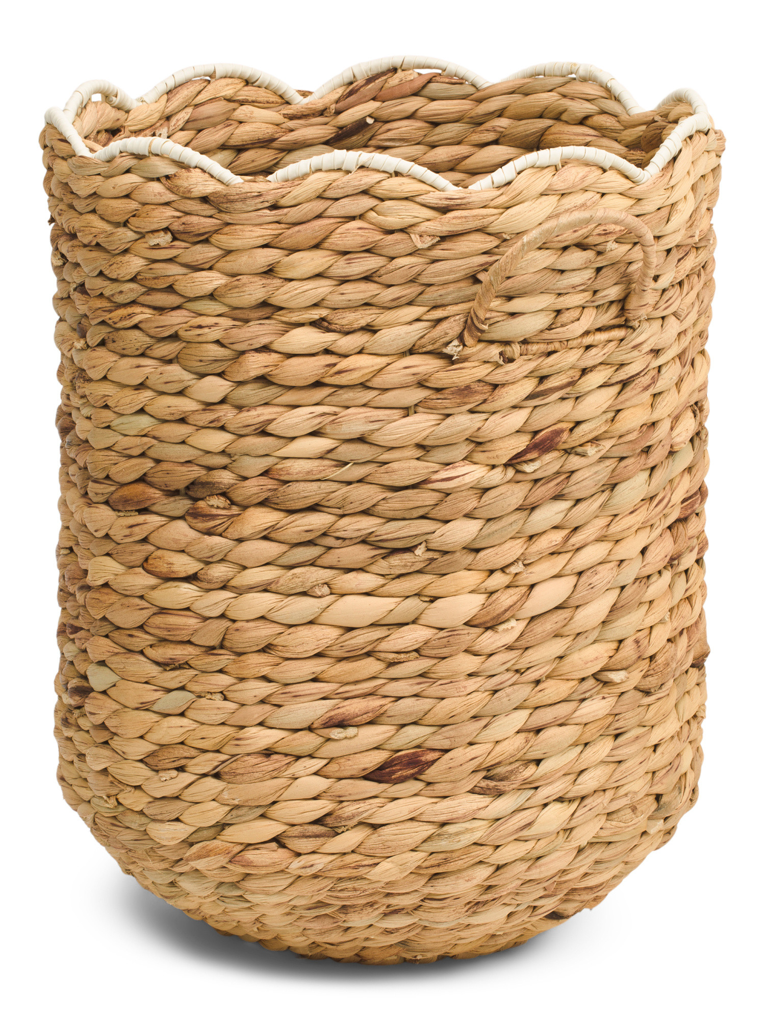 17in Round Laundry Basket With Resin Scallop Trim | Office & Storage | Marshalls | Marshalls