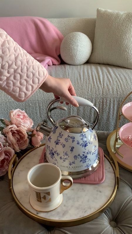 Valentine’s Day hot chocolate with feminine living room decor and Laura Ashley tea kettle 

#LTKfindsunder100 #LTKhome #LTKSeasonal