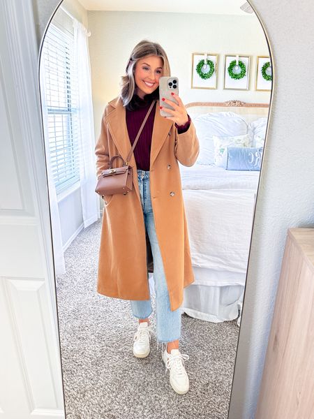 Casual winter outfit idea! Perfect for traveling. Wearing a S in sweater + coat. Jeans are old from Zara! Linked similar.

Winter outfit // winter coat // 

#LTKstyletip #LTKSeasonal