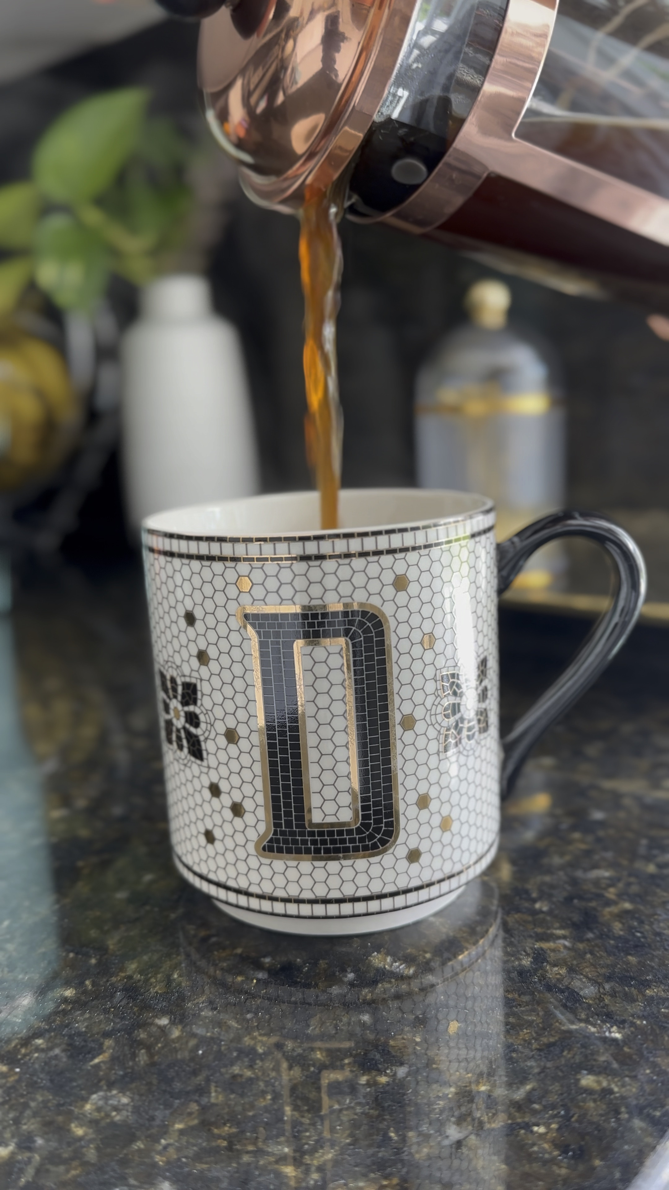 Bistro Tile Margot Monogram Mug curated on LTK