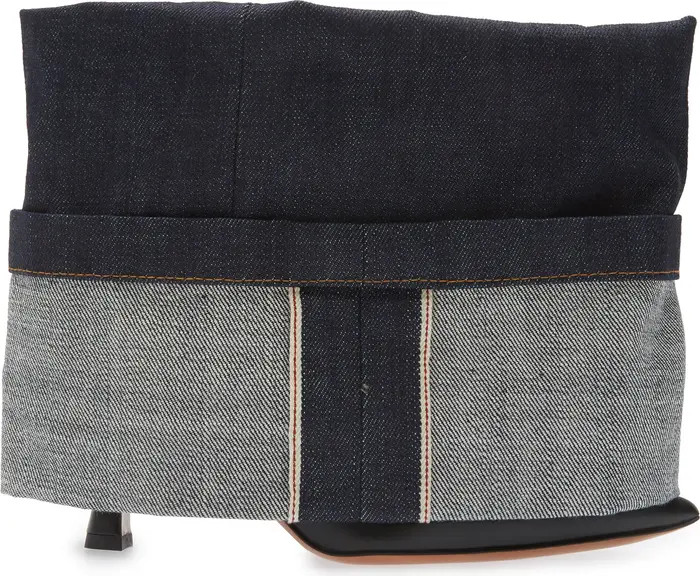 Denim Cuff Pointed Toe Bootie (Women) | Nordstrom