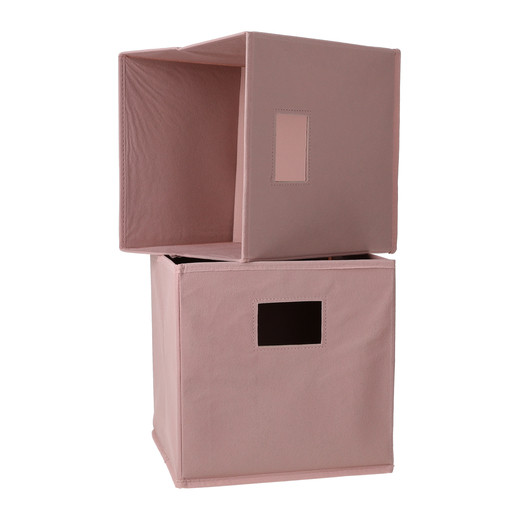 collapsible fabric storage cube with rope handles 10in x 10in 2-pack | Five Below