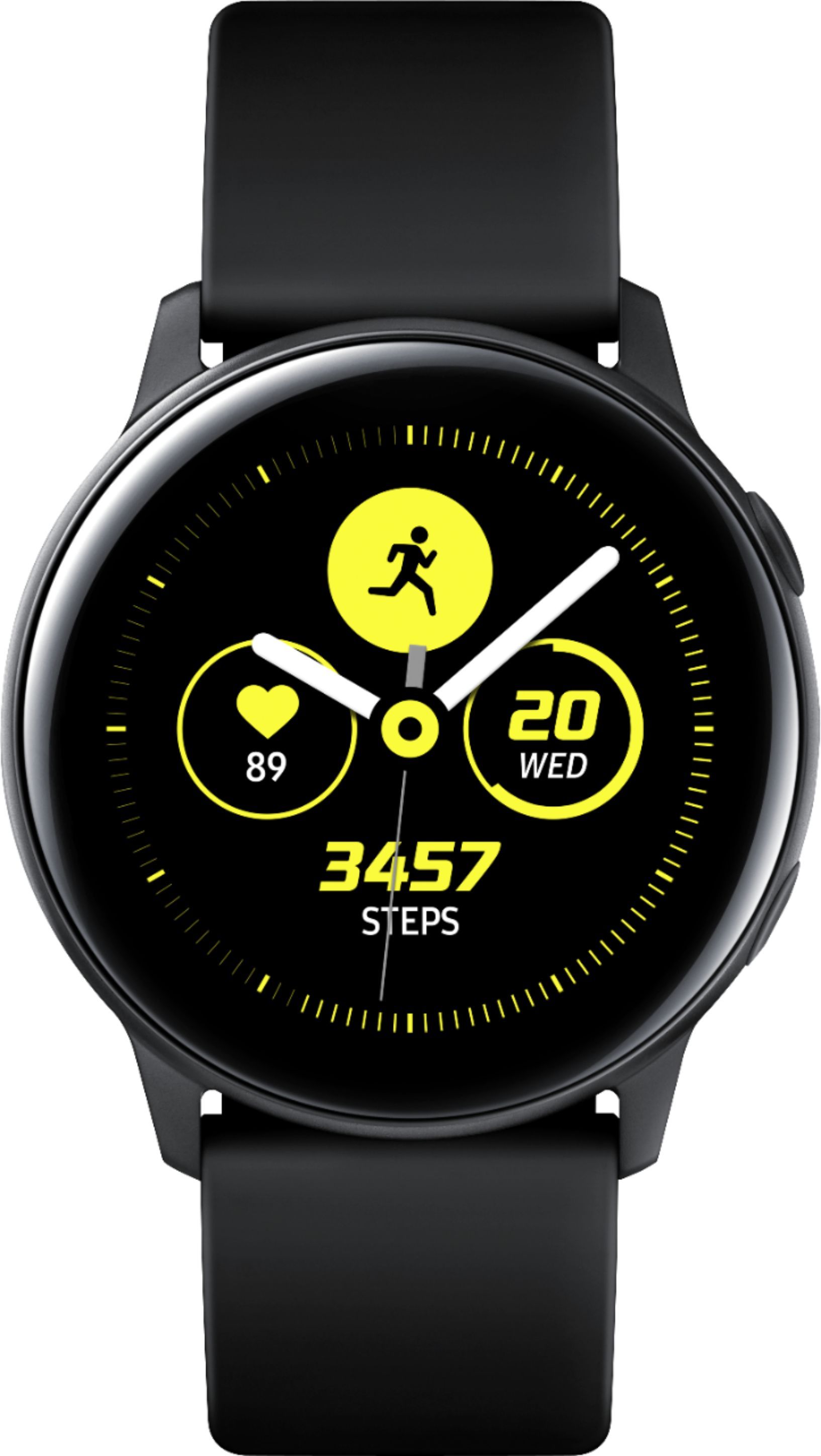 Samsung Geek Squad Certified Refurbished Galaxy Watch Active Smartwatch 40mm Aluminium Black GSRF... | Best Buy U.S.