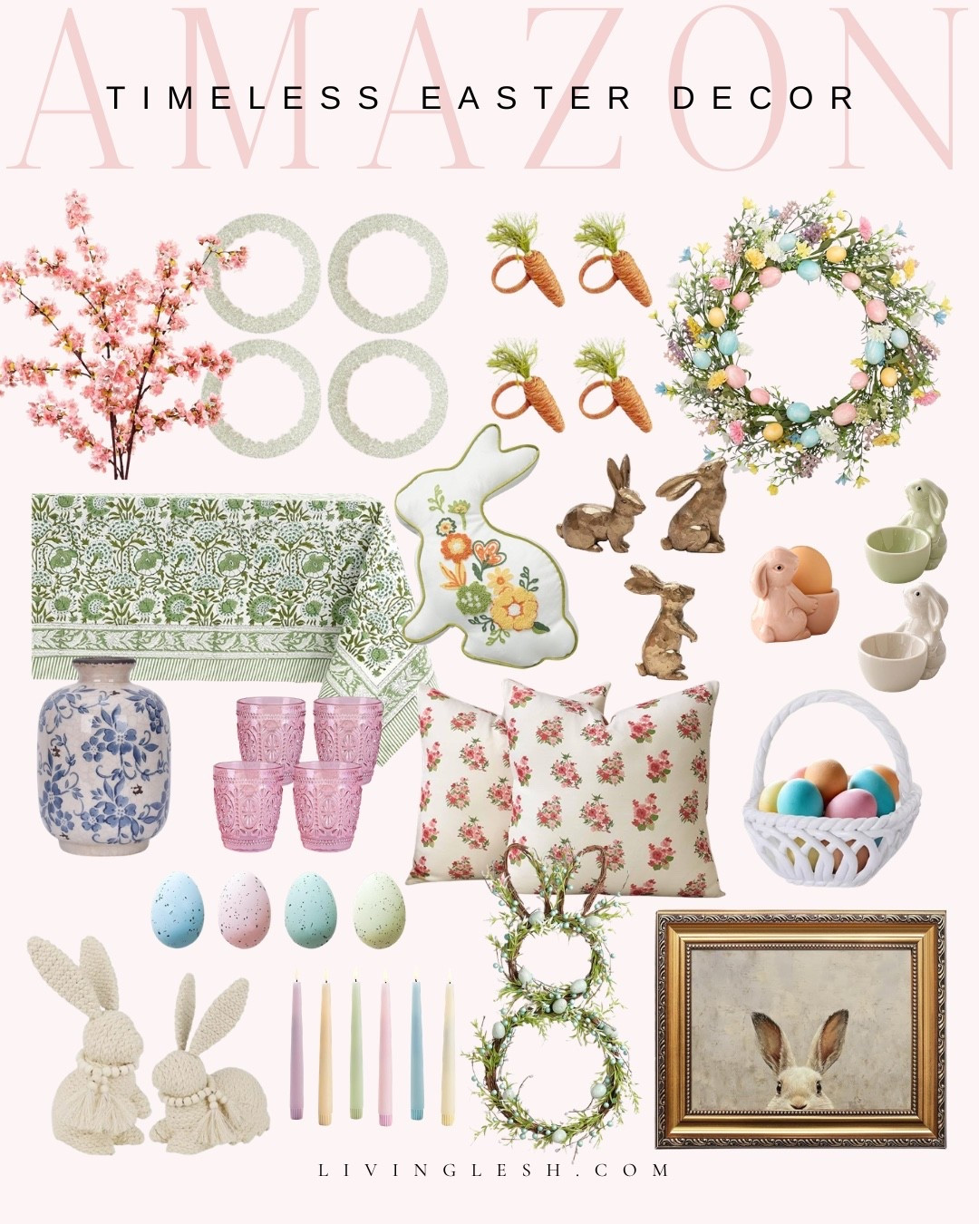 Amazon finds | Amazon decor | Amazon home decor | Easter | Easter home decor | Easter decorations | Easter finds | Timeless home decor | Spring home decor | Spring home finds | Spring | Tablecloth | Tablescape | Throw pillow | Bunny decor

#LTKSpringSale #LTKHome #LTKSeasonal