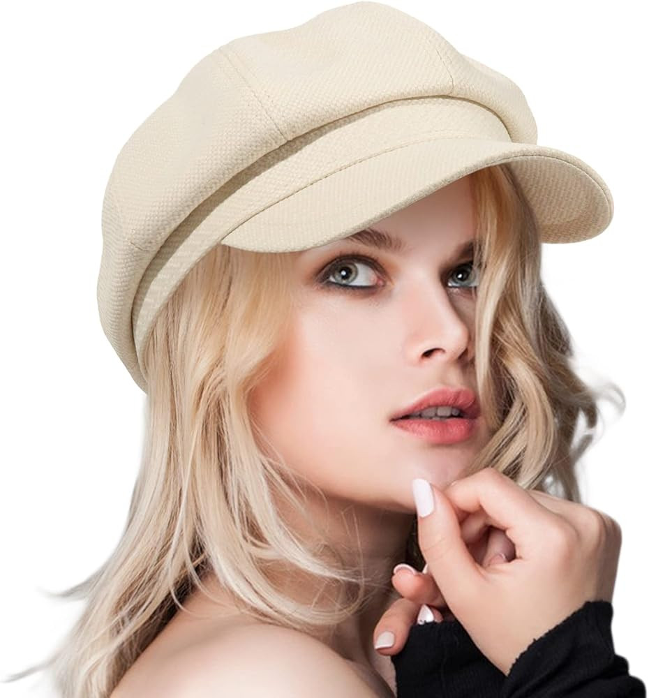 Womens Newsboy Caps Cabbie Gatsby Visor Beret Hat for Fashion Ladies Girls Pageboy Caps for Women | Amazon (US)