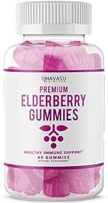 Havasu Nutrition Elderberry Gummies 100mg - Supports Immune System Health - Made with Plant-Based... | Amazon (US)