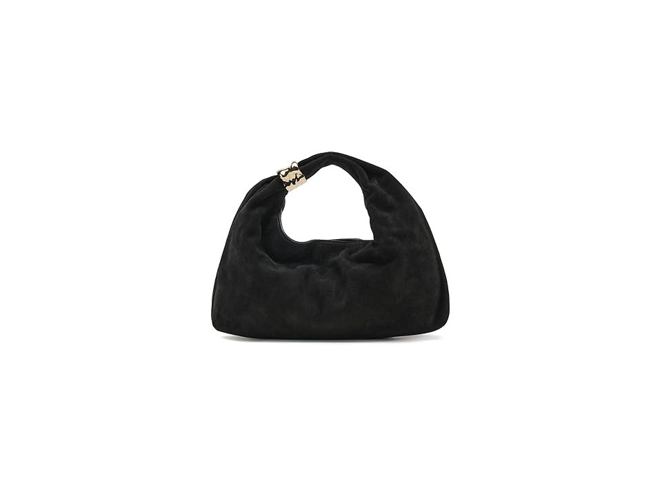 Madewell Suede Hand Held Ring Pouch Shoulder Women's Handbags True Black, Leather | Zappos