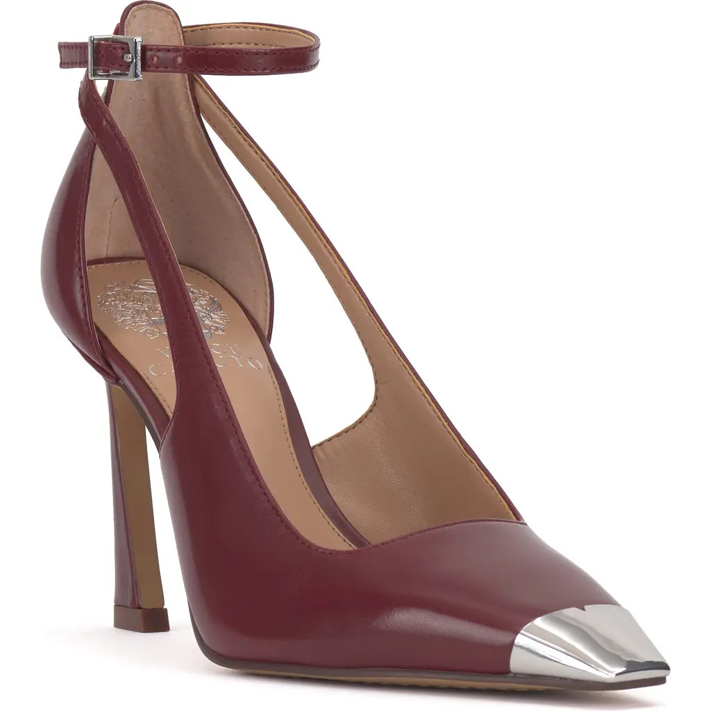 Vince Camuto Sachel Cap Toe Pump in Red Currant at Nordstrom Rack, Size 12 | Nordstrom Rack
