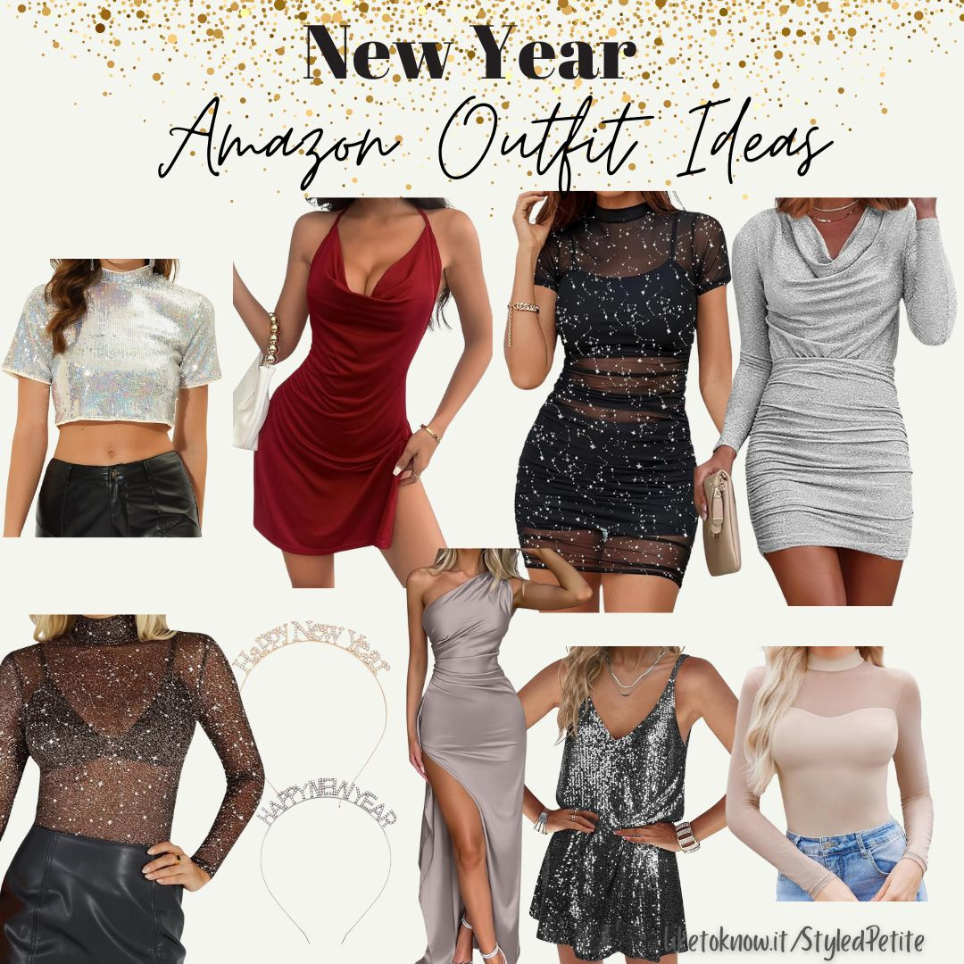Amazon overnight NYE dress and top ideas! They all come in multiple colors! 

 #LTKSeasonal #LTKParties #LTKStyleTip