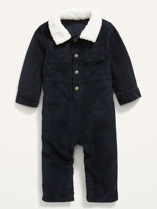Unisex Snap-Front Corduroy Utility One-Piece for Baby | Old Navy (US)