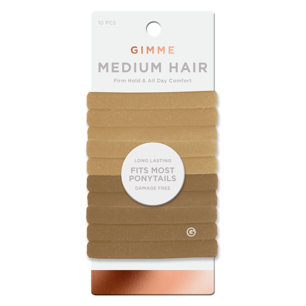 Gimme Beauty Medium Hair Elastics - Blonde - 10ct | Target
