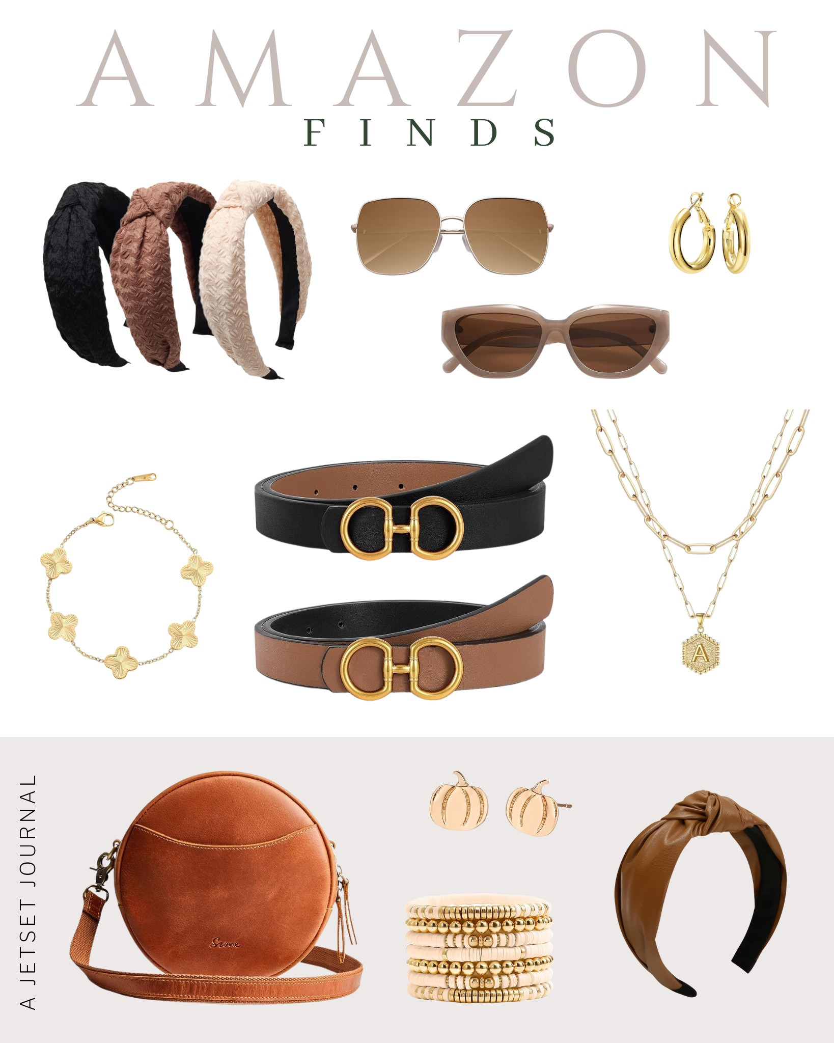 Don't miss out on must-have fall accessories you can grab now on Amazon!
fall accessories, must have items, hair accessories, fall vibes, hairstyle inspo, gold jewelry, cute crossbody bag, knotted headbands, stylish sunglasses, top picks, viral products

#LTKSeasonal #LTKU #LTKStyleTip