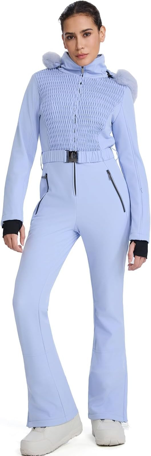 GS SNOWING Womens Ski Suit One Piece Snowsuit Winter Snow Snowboard Slim Insulated Jumpsuits Wate... | Amazon (US)