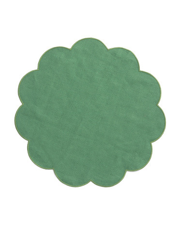 Linen Scalloped Placemat | TJ Maxx