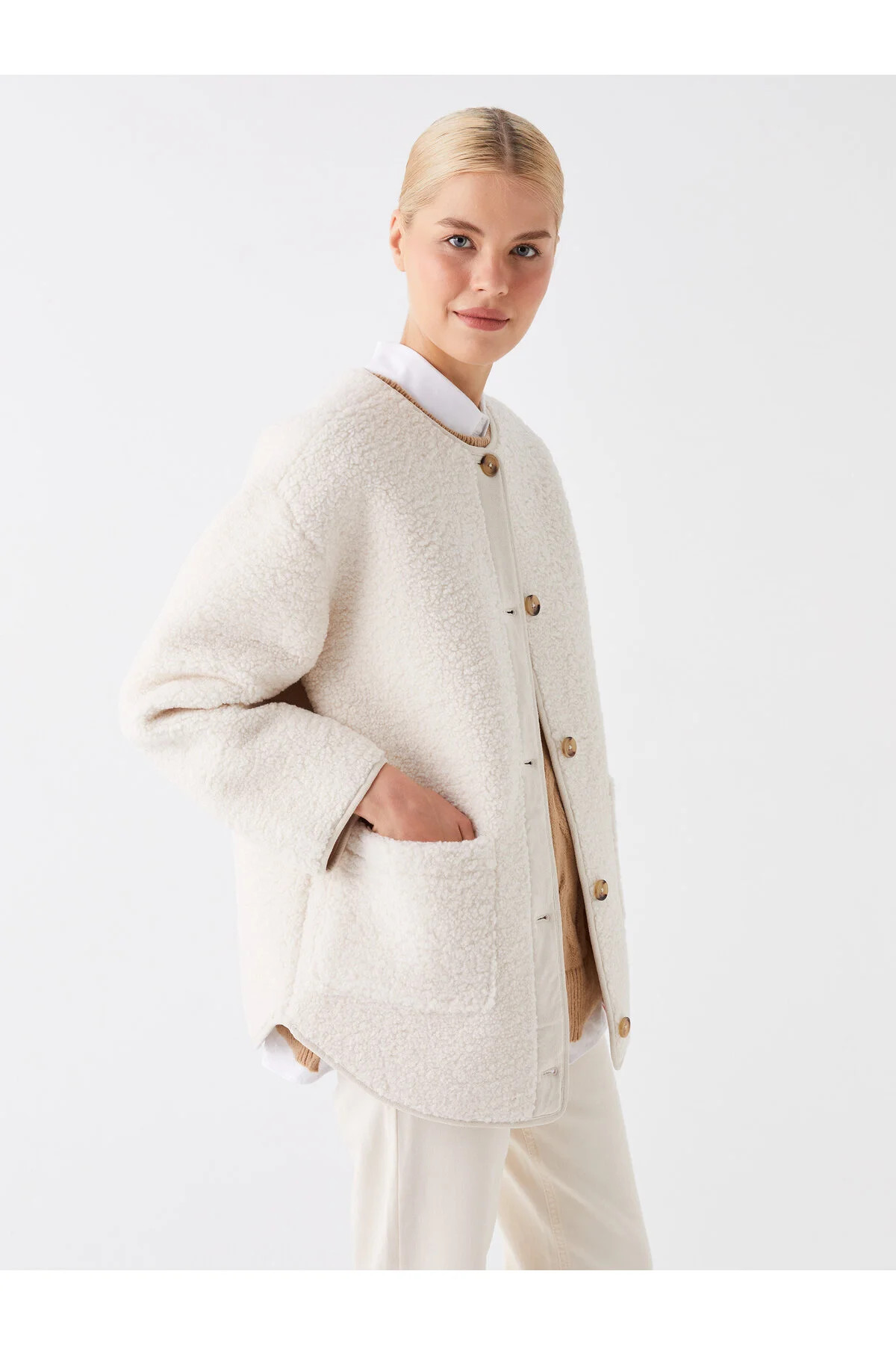 LC Waikiki Winterjacke - Beige - Basic | Trendyol DE