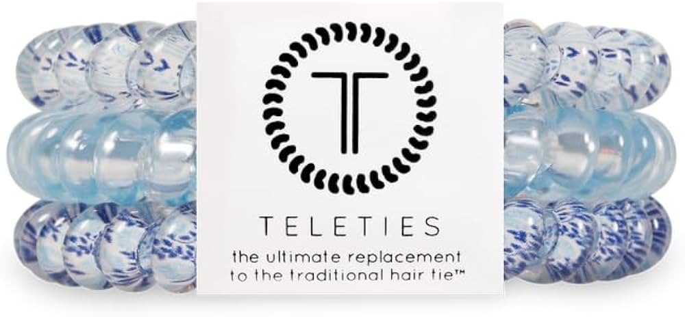 TELETIES - Small Spiral Hair Coils - Spring Collection - Ponytail Holder Hair Ties for Women - Ph... | Amazon (US)