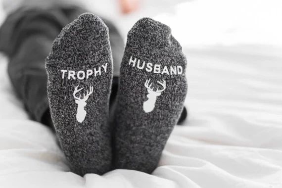 Gifts for Him Christmas Hunter Funny Men's Socks Trophy | Etsy | Etsy (US)