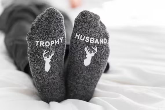 Gifts for Him Christmas Hunter Funny Men's Socks Trophy | Etsy | Etsy (US)
