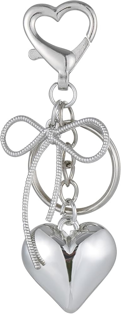 Bow Keychain Y2k Heart Keychain Bow Bag Charms for Handbags Purse Backpack | Amazon (US)