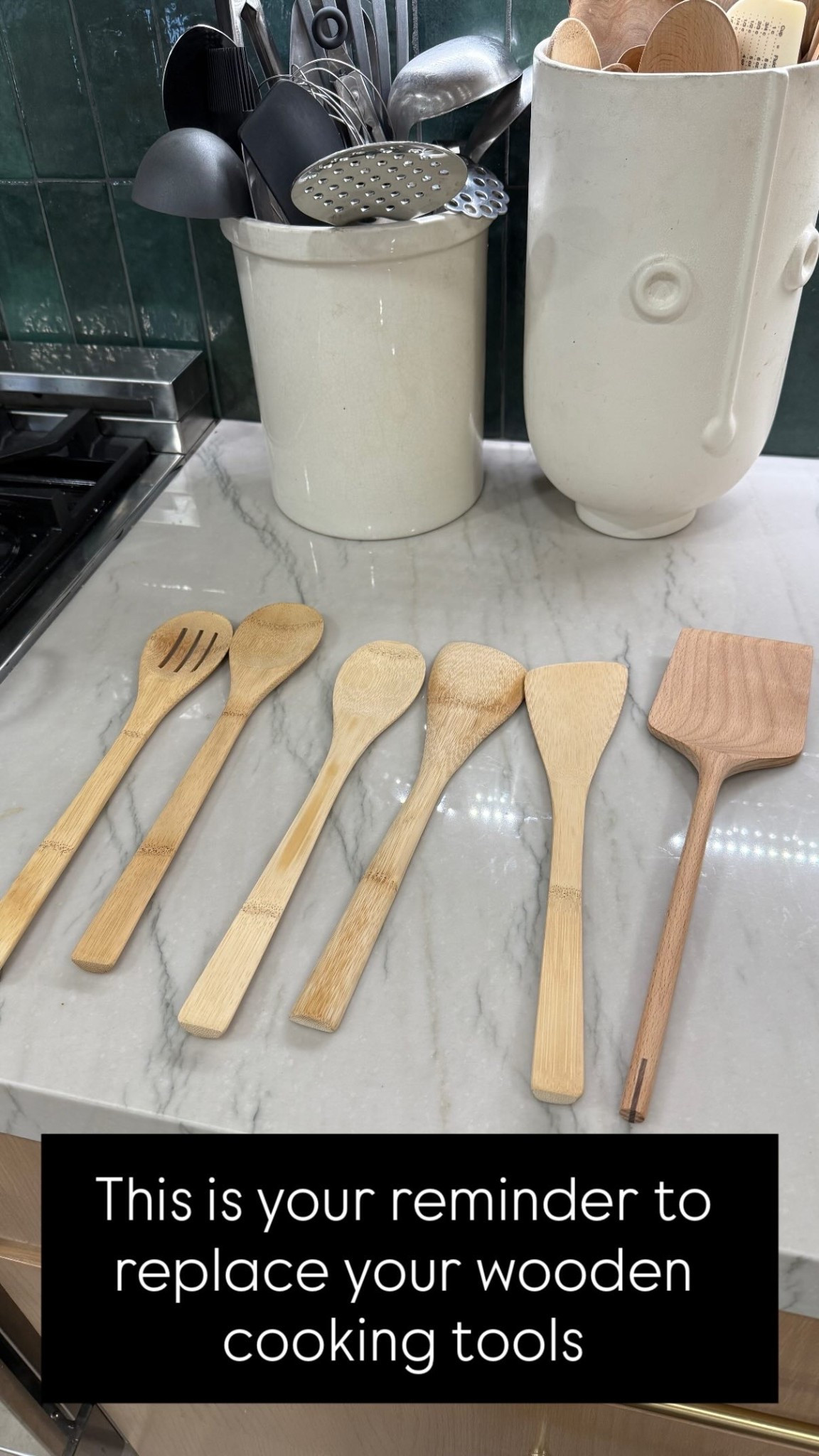 This is your reminder to replace your wooden cooking tools