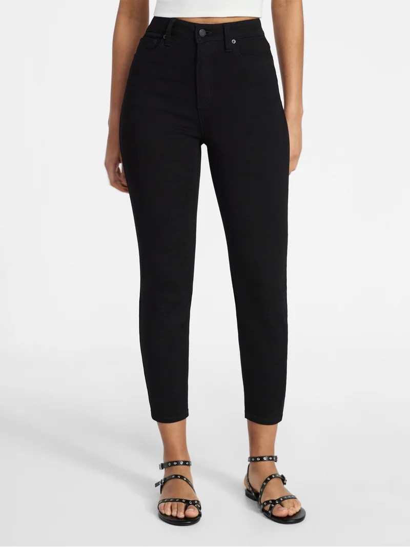 No Boundaries High Rise Skinny Ankle Jeans, 26.5" Inseam, Women's Sizes 00-20 | Walmart (US)