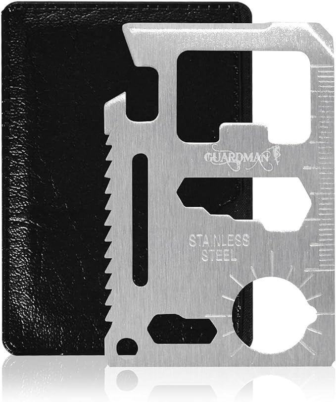 Stocking Stuffers for Men Under 10 Dollars GUARDMAN 11-in-1 Survival Credit Card Multitool Gift F... | Amazon (US)