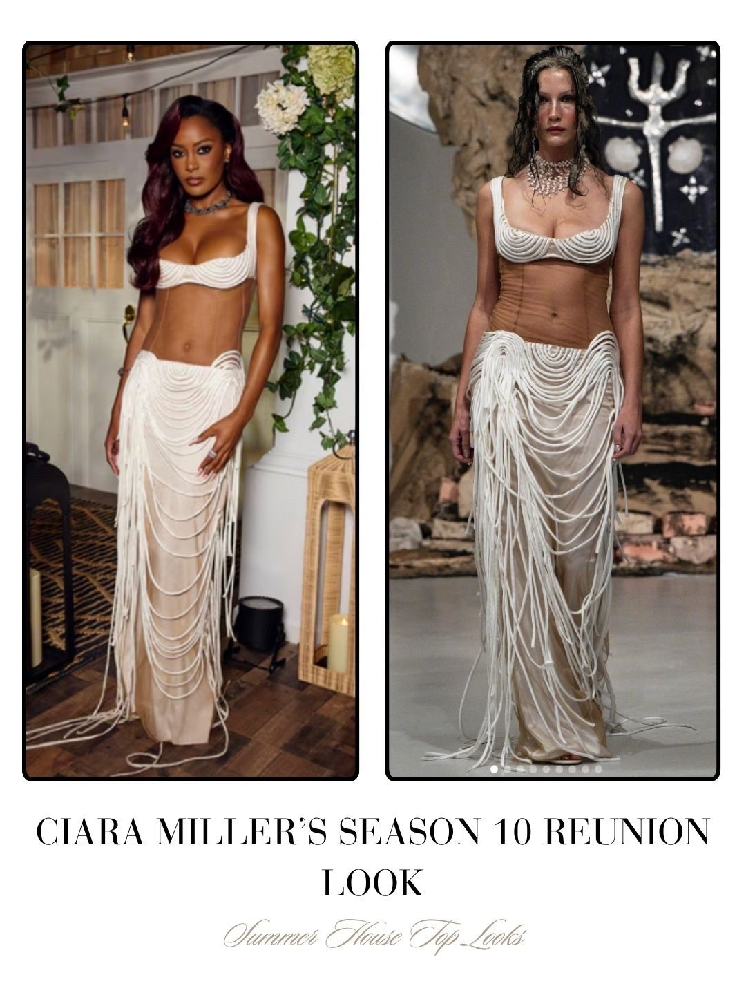 Ciara Miller’s Season 10 Reunion Look is by Di Petsa // Shop Similar 📸 + Info= Bravo TV