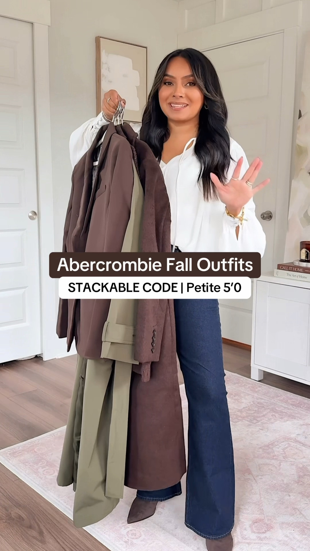 STACKABLE CODE: code AFLTK for 25% off on top of their current sale!
For reference: I’m 5’0, 32b bra size, and 2/26 in bottoms, pear shaped. 
*Everything I share is unaltered! TTS means true to size.

Brown dark coffee coat size xs petite TTS
White cream long sleeve top size xxs TTS
Mid rise bootcut jean in dark rinse color size 26 short TTS
Brown and gold belt size xs TTS - I use the last hole on this belt so size up if you want more room!
Dark brown boots size 5.5 TTS

Green grape leaf color trench coat size xs petite TTS
White tank size xs TTS
Brown dark coffee sweater size xxs TTS
Brown and gold belt size xs TTS - I use the last hole on this belt so size up if you want more room!
Mid rise bootcut jean in dark rinse color size 26 short TTS
Dark brown boots size 5.5 TTS

Brown dark coffee blazer size xxs regular TTS
Light brown sweater size xxs TTS
Dark brown size 27”-31” TTS
No fade black color high rise loose jean size 26 short TTS
Dark brown boots size 5.5 TTS

Burgundy red wine color blazer size xxs regular TTS
White cream long sleeve top size xxs TTS
No fade black color high rise loose jean size 26 short TTS
Burgundy mary jane heels size 5 TTS

Brown dark coffee blazer size xxs regular TTS
White tank size xs TTS
Brown dark coffee sweater size xxs TTS
Brown and gold belt size xs TTS - I use the last hole on this belt so size up if you want more room!
Mid rise denim mini skirt in dark color size 26 TTS
Tall brown boots in cafe noir size 5.5 TTS


petite jeans that fit
best jeans for petites
petite trench coat
petite fall coats
Abercrombie petite sizing
petite fall style
closet staples petite women
trench coat outfit fall
chocolate brown outfits
fall trench coat styling
elevated fall workwear
weekend chic outfits
versatile fall pieces
coats styled multiple ways
Abercrombie fall try-on
Abercrombie fall haul
Abercrombie sale finds
Abercrombie discount code
Abercrombie 25% off
best fall sales 2025
Petite 5’0 Fashion
Rachel Miranda Blog
Honeysweetpetite
Honey Sweet Petite


#LTKSaleAlert #LTKFallSale #LTKPetite