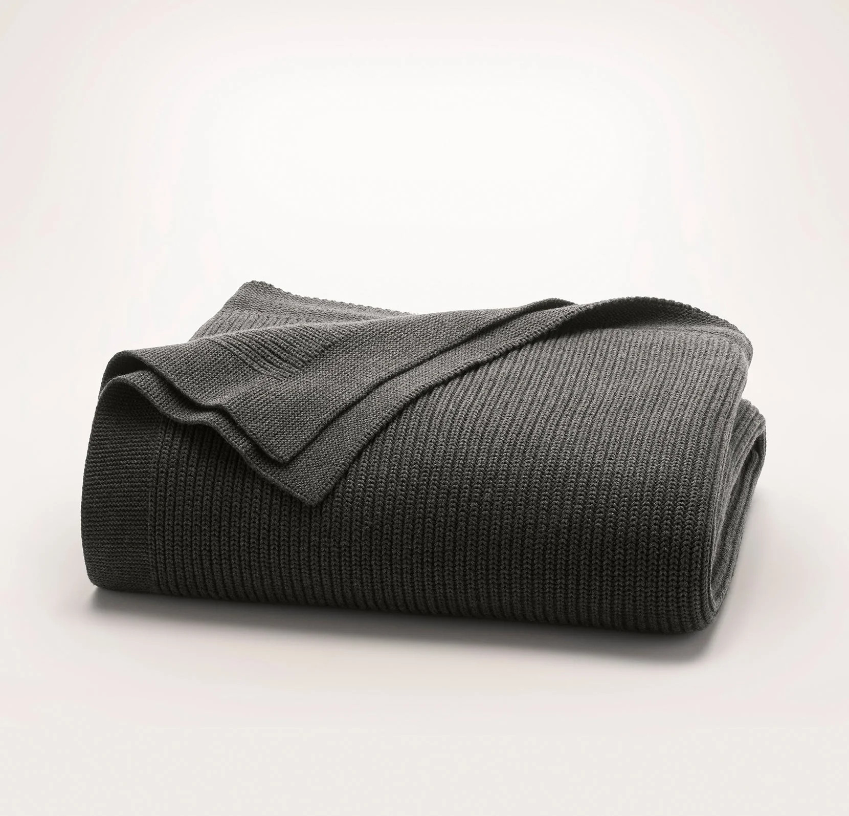 Ribbed Knit Throw Blanket | Boll & Branch
