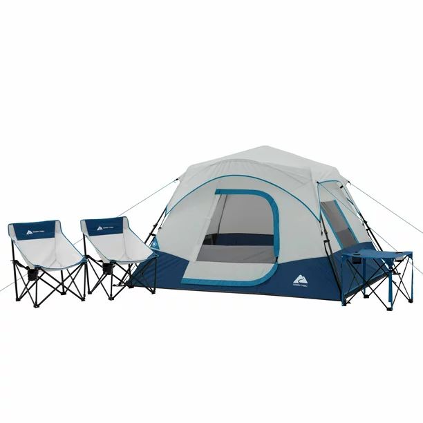 Ozark Trail 4 Piece, Tent, Chair and Table Camping Combo | Walmart (US)