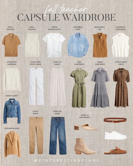 Fall teacher capsule wardrobe! All links on the blog: pinterestingplans.com/teacher-fall-capsule-wardrobe

#LTKworkwear #LTKsalealert #LTKBacktoSchool