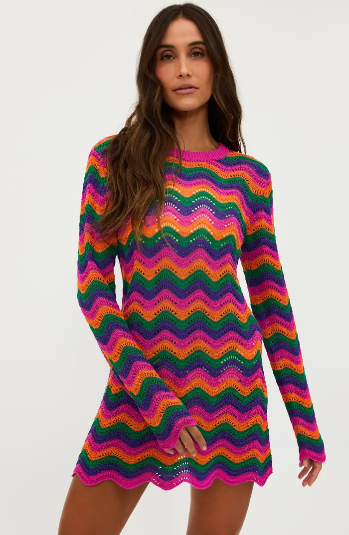 Libbi Long Sleeve Cover-Up Dress | Nordstrom