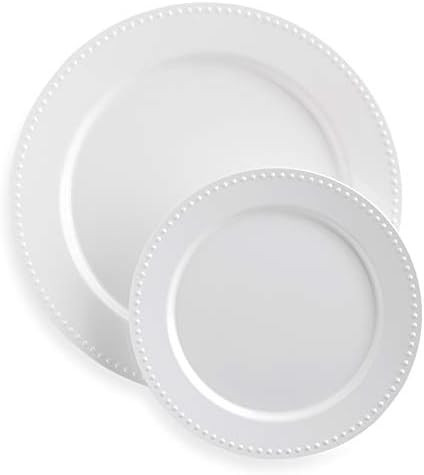 Mozaik Premium Plastic Pearl Plate Set, 40 pieces | Amazon (US)