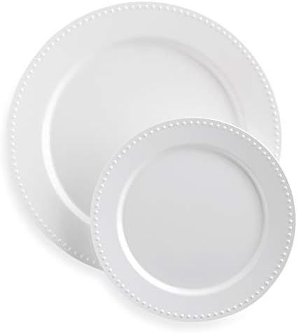 Mozaik Premium Plastic Pearl Plate Set, 40 pieces | Amazon (US)