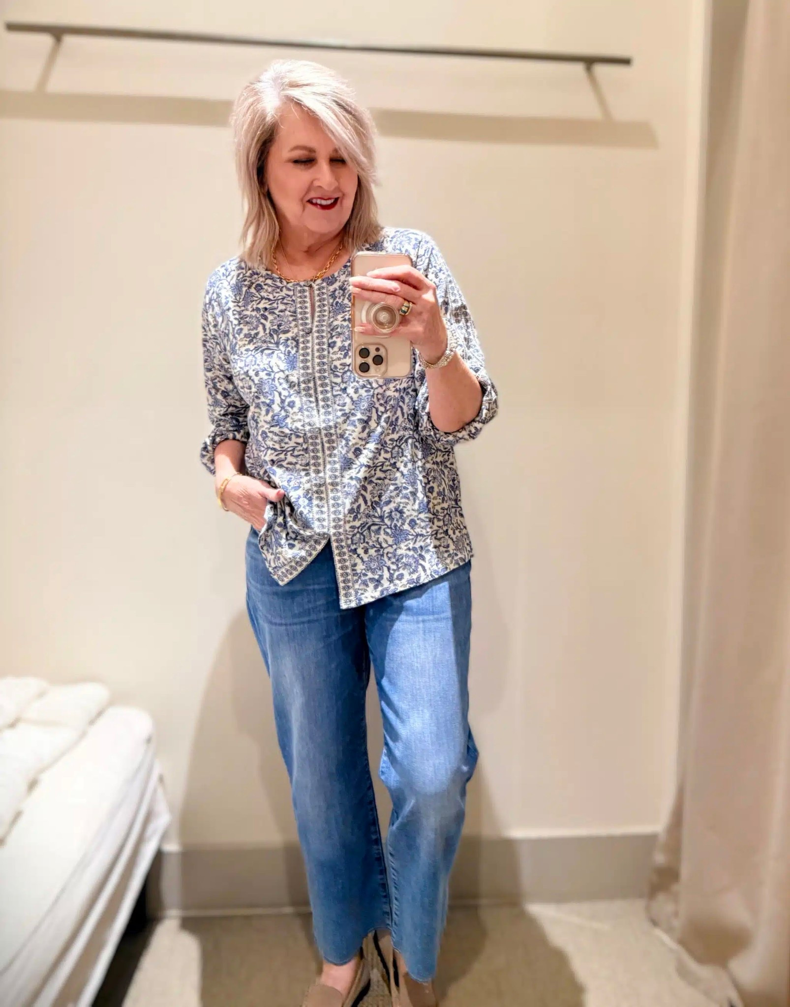 J.Jill try on haul. Border top size small | straight leg ankle jeans size 8!

#LTKWorkwear #LTKootd #LTKOver40