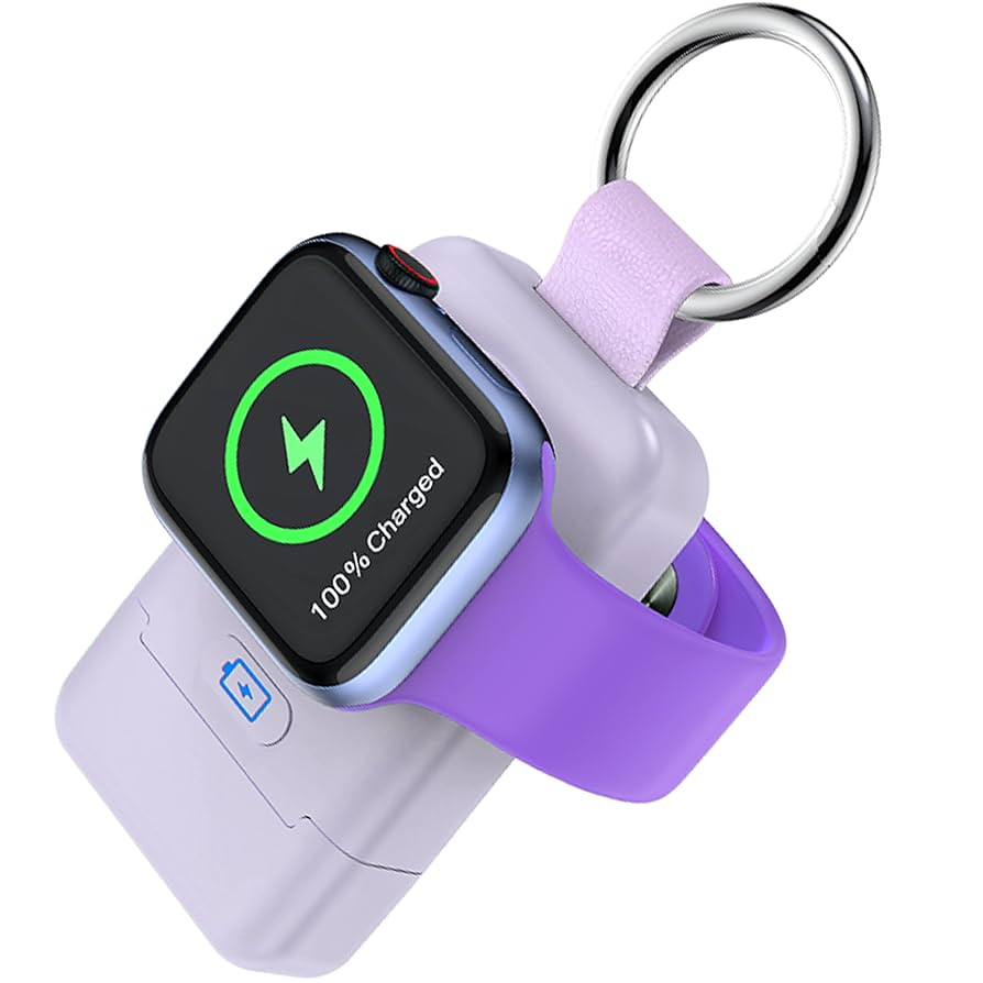 Portable Wireless Charger for Apple Watch,HUOTO iWatch Charger 1400mAh Smart Keychain Power Bank,... | Amazon (US)