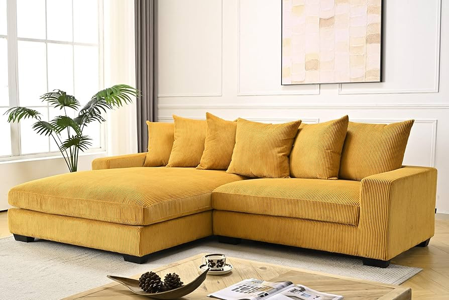 Luxe Oversized Two-Piece Sectional Couches for Living Room, 102.4-Inch L Shaped Sofa with Chaise,... | Amazon (US)