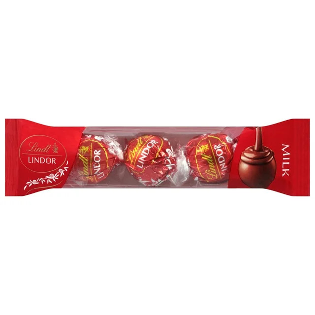 Lindt Lindor Milk Chocolate Candy Truffles, 1.3 oz., 3 Pack | Walmart (US)