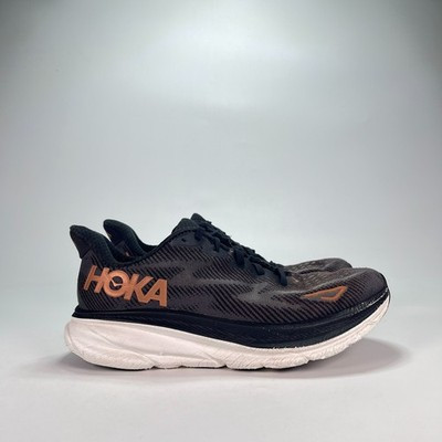 Hoka Clifton 9 Black Rose Gold Running Shoes 1127896 BCPPR Women's Size 8.5B | eBay US