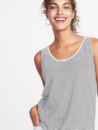 Striped Scoop-Neck Jersey Tank for Women | Old Navy US