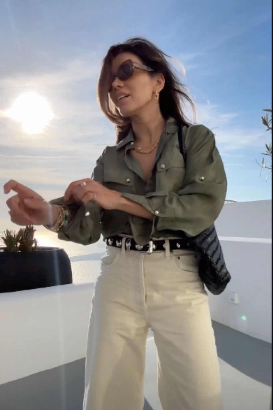 My arrival to Santorini 

#LTKtravel #LTKworkwear #LTKstyletip