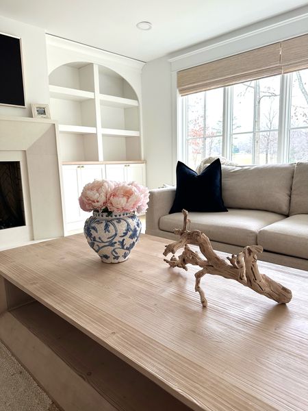 Loving our new grandmillenial vase, faux peonies, and decorative branch! Minimal coffee table decor so there’s still room for the kiddos ☺️



#LTKhome #LTKSpringSale #LTKfindsunder100