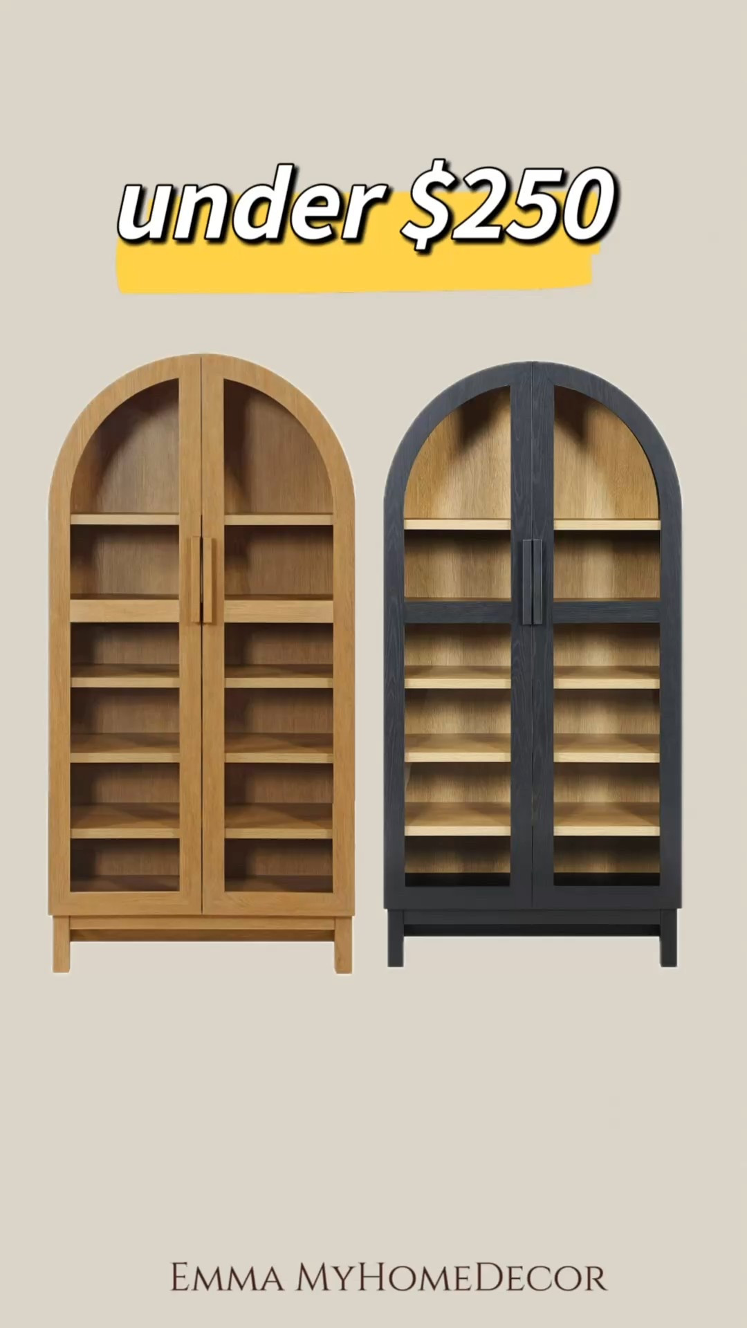 Big Memorial Day Sale! The viral arched cabinet is on sale for only $248 and free shipping. It's the lowest price I've never seen before! It's the first time I saw the black color on sale! Runnn before the deal ends! It's same pottery barn look but not the price tag!
This cabinet is also available in Canada. It's $499 in Canadian dollars and free shipping.

网红餐边柜

#LTKSaleAlert #LTKHome #LTKFindsUnder100