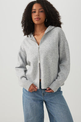 Oversized Zip-Up Hoodie | Ardene Canada